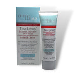 Close up of TrueLipids Eczema Experts Anti-Itch 1% Hydrocortisone Barrier Cream. Front of box and tube. White background