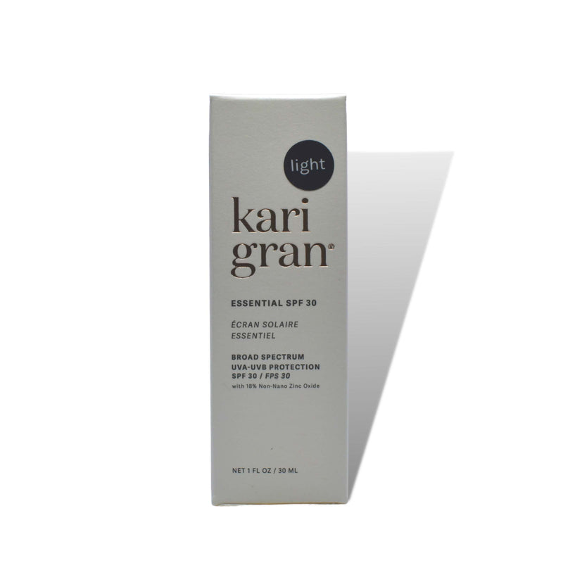 Kari Gran SPF 30 Tinted (Light) box with white backdrop