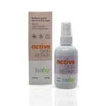 Active Skin Repair Baby bottle and box white background