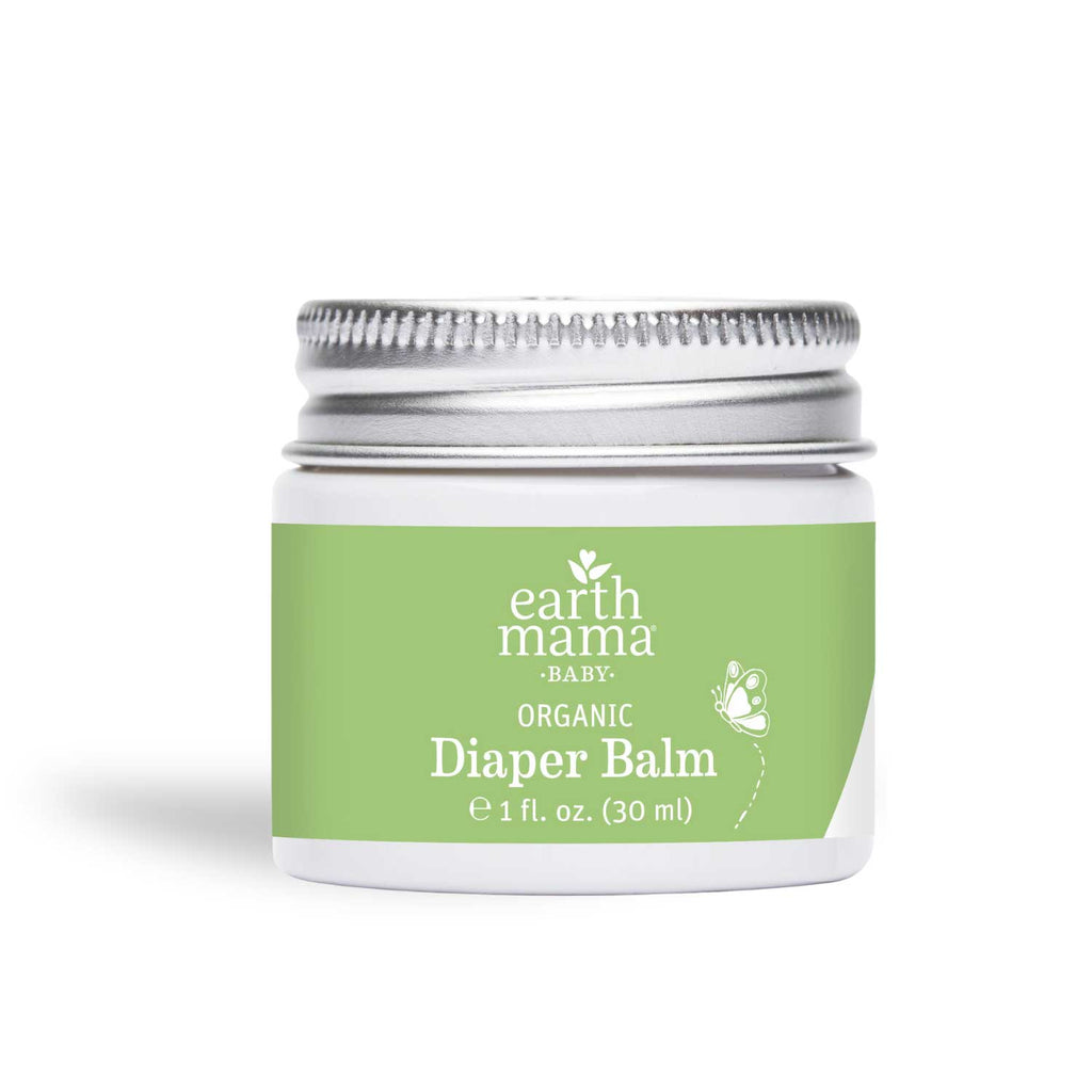 Earth Mama Organic Diaper Balm front of container white background