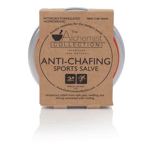 The Alchemist Collection Anti-Chafing Sports Salve in package white background